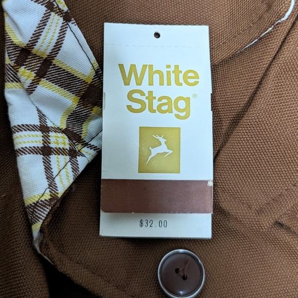 vintage WHITE STAG safari JACKET chore coat S - Picture 10 of 11
